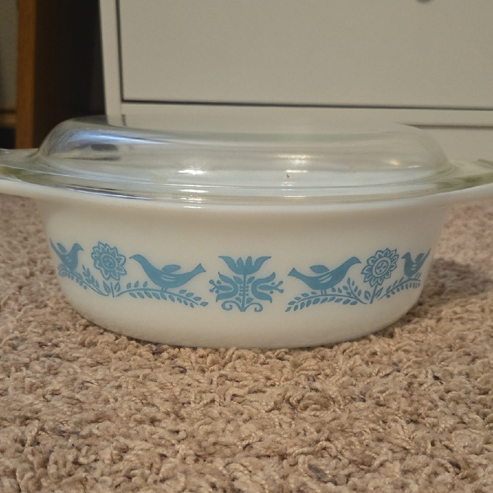 Pyrex Bluebird Promo Casserole